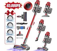 Aiibot Aspirateur balai sans fil,65000Pa/600W/70Mins Aspirateur sans fil Smart Display,Aspirateur balai avec brosse anti-enchevêtrement,trois vitesses