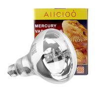 AIICIOO Lampe chauffante UVA UVB pour reptiles, terrarium, avec revêtement solaire, lampe à spectre complet, lampe E27, UVB, pour tortues, serpents, dragons barbus, lézards 80 W