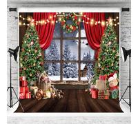 AIIKES 12-636 Toile de fond de Noël pour photographie d'hiver 3 x 3 m