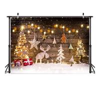 AIIKES Toile de Fond pour Photographie de Noël, 2,1 x 1,5 m, décoration d'arbre de Noël, arrière-Plan pour Photo de bébé, arrière-Plan pour fête de Famille, arrière-Plan pour Studio Photo 10-822