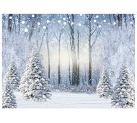 AIIKES 7x5ft Hiver Neige Paysage Fond Hiver Forêt Photographie Fond XY112