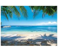 AIIKES 7x5FT Toile de Fond de Plage D'été Fond Décoratif de Fête Hawaïenne XY173