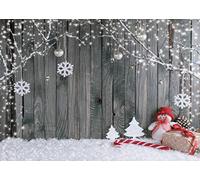 AIIKES 7x5FT Vacances noël Flocon de Neige Toile de Fond Photographie Bois Mur décoration de la Maison pour arrière-Plans Photographie Studio bébé Enfants Photo Toile de Fond 11-155