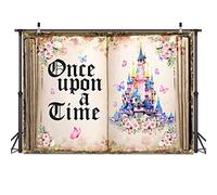 AIIKES Conte de fées Photographie Fond château Livre de contes Princesse Fête d'anniversaire Fleurs Papillon Mariage Décoration studio Accessoires 12-542