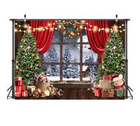 AIIKES Toile de fond de Noël de 2,4 x 1,8 m pour photographie d'hiver 12-636