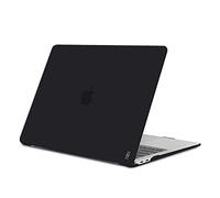 aiino Glossy - Étui Rigide pour MacBook Air 13 inch Retina (2018-2019), Couverture Ultra Fine et Durable, Étui Rigide en Plastique avec Protection pour écran et Clavier - Noir