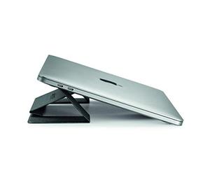 aiino Italian Ideas - PopUp, Support pour Ordinateur Portable, léger et Invisible, Compatible avec MacBook, PC jusqu'à 15 Pouces et iPad - Noir AIPOPUP 23 x 18 x 0,2 cm