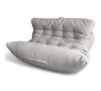 Aiire Fauteuil Pouf Salon Double - Pouffe Géant XXL pour 2 Personnes avec Remplissage Inclus, Idéal pour Lecture, Gaming ou Détente - Bean Bag Lit Enfant et Canapé Adulte pour Chambre Gris