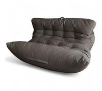 Aiire Fauteuil Pouf Salon Double - Pouffe Géant XXL pour 2 Personnes avec Remplissage Inclus, Idéal pour Lecture, Gaming ou Détente - Bean Bag Lit Enfant et Canapé Adulte pour Chambre Gris