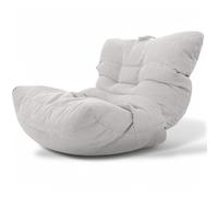 Aiire Fauteuil Pouf Salon Moderne - Pouffe Géant Interieur Adulte ou Ado avec Remplissage pour Décoration de la Chambre - Gros Bean Bag XXL ou Coussin de Sol Gris