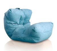 Aiire Fauteuil Pouf Salon Moderne - Pouffe Géant Interieur Adulte ou Ado avec Remplissage pour Décoration de la Chambre - Gros Bean Bag XXL ou Coussin de Sol Vert