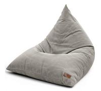 Aiire Fauteuil Pouf Salon Moderne - Pouffe Géant Interieur Adulte ou Ado avec Remplissage pour Décoration de la Chambre - Gros Bean Bag XXL ou Coussin de Sol Gris