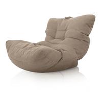 Aiire Fauteuil Pouf Salon Moderne - Pouffe Géant Interieur Adulte ou Ado avec Remplissage pour Décoration de la Chambre - Gros Bean Bag XXL ou Coussin de Sol Brun