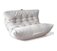 Aiire Fauteuil Pouf Salon Moderne - Pouffe Géant XXL pour 2 Personnes avec Remplissage - Idéal pour Lecture, Gaming ou Détente - Bean Bag Lit Enfant et Canapé Adulte pour Chambre Gris