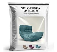 Aiire Housse Pouf Salon Moderne - Fauteuil Pouffe Géant Interieur Adulte ou Ado sans Remplissage pour Décoration de la Chambre - Gros Bean Bag XXL ou Coussin de Sol Vert