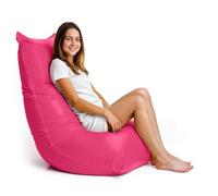 Aiire Pouf de salon moderne avec rembourrage inclus - Design ergonomique ultra flexible en lycra lavable - Pouf poire pour enfant, adolescent ou adolescent pour chambre - Bean Bag Chair Rose