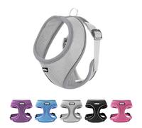 AIITLE Harnais pour chien pour filles de taille moyenne, gilet en maille confortable réglable avec fermeture rapide, bandes de sécurité réfléchissantes, parfait pour les caniche et les ours en peluche