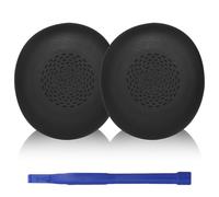 Aiivioll Coussinets de Rechange pour Jabra Evolve2 75 PC | Noir, Compatible avec les Écouteurs Sans Fil Bluetooth Evolve2 75, en Cuir Protéiné
