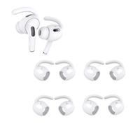 Aiivioll Crochets d'oreille de rechange pour écouteurs Airpods Pro 2, coque en silicone antidérapante et anti-saleté, crochets d'oreille intra-auriculaires Apple (blanc)