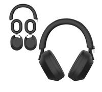 Aiivioll Lot de 3 housses anti-transpiration pour casque Sony WH-1000XM5, coussinets d'oreille/pochette d'oreille/bandeau de protection résistants à la transpiration et facilement lavables (noir)