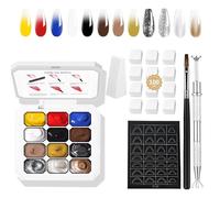 AIJIMEI Ombre gel nail polish， 12 color ombre gel, suitable for ombre nail polish, easy to color, long-lasting effect, can achieve DIY nail art at home. (set6)