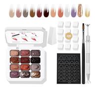 AIJIMEI Ombre gel nail polish， 12 color ombre gel, suitable for ombre nail polish, easy to color, long-lasting effect, can achieve DIY nail art at home(set3)