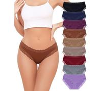 Aijolen Culotte Femme Coton Slip Dim Culottes Dentelle sous-Vêtements Respirant Hipster Soft Bikini Panties Underwear Women Multipack S-XL