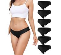 Aijolen Culotte Femme sans Coutures Invisible String Tanga Camel Toe de Sport Seamless Thong Underwear Women Lot de 6