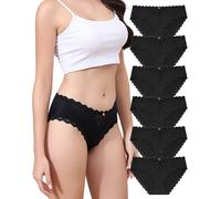 Aijolen Culotte Femme Slip Dim Femme Dentelle Culottes et Slips Taille Basse sous-Vêtements Feminins Confort Bikini Hipster Panties Multipack S-XL