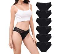 Aijolen Culottes Coton pour Femme Slip Dim Culotte Dentelle sous-Vêtements Respirant Bikini Hipster Elasticité Panties Multipacks S-XL