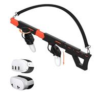 AIJUNCT Stock d'armes amélioré pour Meta Quest 3, Quest 3S, poignée de fusil ou double pistolet VR Gun Stock Quest3 Accessoires de jeu VR se connectent à la manette tactile, sensation de jeu réelle