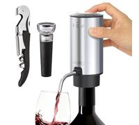 AIKARO - Aérateur de Vin Électrique Verseur Rechargeable Décanteur Automatique, avec Tire-Bouchon et Bouchon Vacuum, Arrêt Automatique (Ensemble)