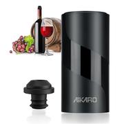 AIKARO - Pompe électrique à économie de vin avec bouchon sous vide, préservateur automatique de vin, fonctionne à piles