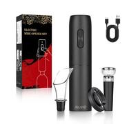 AIKARO - Tire-bouchon Électrique, Ouvre-bouteilles de Vin Automatique, Rechargeable (Set A)