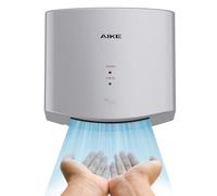 AIKE Air Wiper Sèche-Mains Compact, Séchage Rapide, Pour Sanitaires Publics | 1400W 220V, Faible Consommation, Sans Papier Ni Contact, Prêt À L'emploi, Faible Bruit, Matériau ABS, AK2630S
