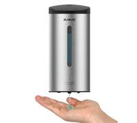 AIKE AK1205E Distributeur de Savon Automatique Mural, Capacité Importante en Acier Inoxydable pour Salle à Manger et Toilettes