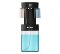 AIKE Distributeur Automatique De Bain De Bouche, Salle De Bain, AK1500 | Sans BPA, Sûr Pour Toute La Famille, 600 Ml, Dosage 3 Niveaux, Recharge Type-C, Longue Veille, 2 Gobelets Magnétiques, Noir