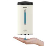 AIKE Distributeur De Savon Automatique Classique, 750 ML Liquide Mural, Finition Acier Inoxydable, AK1205E