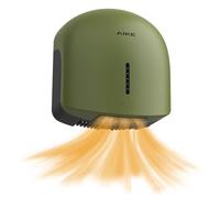AIKE GentleAir Seche Mains Chauffant Silencieux, pour Maison & Salles de Bain, AC220V-240V, Vert Forêt