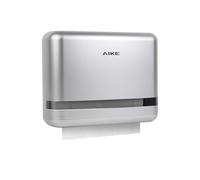 AIKE PageTurner Distributeur de Essuie-Mains Murale, 200+ Feuilles, Ouverture Latérale pour Maison & Commerce, Compatible Papier H2 Plié Z (<9cm), AK5151 Argenté