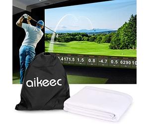aikeec écran d'impact de simulateur de Golf intérieur écran de Projection de simulateurs de Golf avec 14 Trous à œillets pour l'entraînement au Golf.