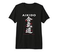 Aïkido - Harmonie. Energie. Discipline Arts Martiaux Design T-Shirt Haut de Gamme