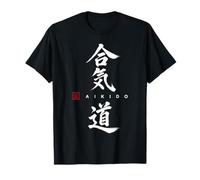 Aïkido Kanji Arts Martiaux Japonais T-Shirt