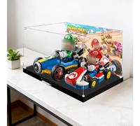 Aikimfuly Vitrine en acrylique pour Lego 72037 + 72050 Go Kart - Boîte de présentation anti-poussière compatible avec Lego 72037 + 72050 uniquement - Vitrine (spray arrière 1)