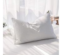 AIKOFUL Oreillers de Luxe en Plumes d'oie de Sibérie pour Dormir - 100% Coton égyptien Original - 1000 Fils au Pouce carré (Grand lit, 1 Oreiller)