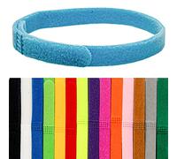 AIKS Colliers d'identification double face en peluche pour chiot - 15 couleurs - Bandes d'identification réglables pour nouveau-né chien et chat