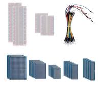 AIKWEIK Kit de prototypage pour platine d'expérimentation et PCB - Planches d'expérimentation 830 et 400, 65 fils de démarrage, 22 PCB double face pour Arduino, Raspberry Pi et projets de bricolage