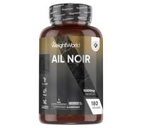 Ail Noir Fermenté 15000mg 180 Gélules Vegan, S Allylcystéine (SAC) Allium Sativum 100:1, Allicine Inodore et Saveur, Riche en Vitamines et Minéraux, Extrait d'Ail Noir Gélules (Garlic Capsules)