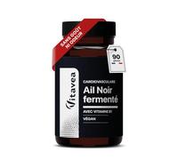 Ail Noir Fermenté 9000 mg (Extrait 30:1) + Vitamine B1 - Santé Cardiovasculaire, Antioxydant Naturel - Sans Odeur - Fabriqué en France - 90 Gélules Végan - Fabriqué en France - Vitavea