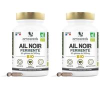 Ail Noir Fermenté BIO | Extra Fort, 900mg / jour | Sans odeur | 90 gélules (Lot de 2)